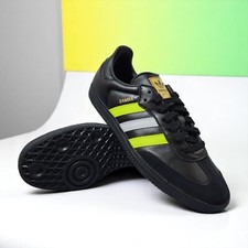 Tênis casual unissex Adidas Originals Samba OG preto amarelo solar ID1380 masculino 8.5 comprar usado  Enviando para Brazil