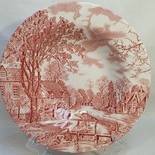 Pink soup plate for sale  BRISTOL