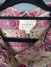 Blusa design Sezane Pampa - 38/Reino Unido 10 - linda broderie. Quase não usado.  comprar usado  Enviando para Brazil