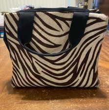 Bolsa tote vintage cache cabelo zebra EUA comprar usado  Enviando para Brazil