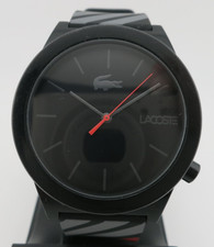 Relógio de quartzo analógico Lacoste Motion preto listrado múltiplo - 2010936 - Nova bateria comprar usado  Enviando para Brazil