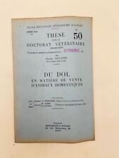 Thèse vétérinaire charles d'occasion  Montpellier-