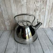 BULE DE CHÁ USADO TODO FOLHEADO AÇO INOXIDÁVEL 2,0 QT / 1,9 L PRATA comprar usado  Enviando para Brazil