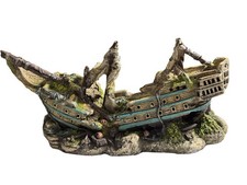 Enfeite de aquário de navio pirata afundado em resina grande tanque de peixes usado comprar usado Enfeite de aquário de navio pirata afundado em resina grande tanque de peixes usado comprar usado  Enviando para Brazil