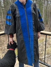 Doctoral gown black for sale  Florence