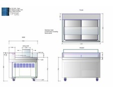 Deli counter fridge for sale  OXFORD