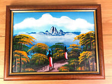 Haitian scene oil for sale  OKEHAMPTON