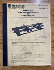 Lathe duplicator instruction for sale  Addison