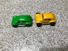 Dois Tonka mini tote VW bug plástico metal amarelo carros verde limão México década de 1970 comprar usado  Enviando para Brazil