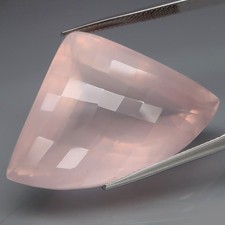 Quadriculado extravagante 78,07 ct. cor arrebatadora natural JUMBO rosa quartzo Brasil comprar usado  Enviando para Brazil