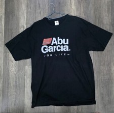 Camiseta logotipo pré-amado ABU GARCIA For Life equipamento de pesca, usado comprar usado  Enviando para Brazil