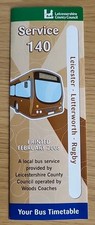 Leicester bus timetable for sale  ASHBY-DE-LA-ZOUCH
