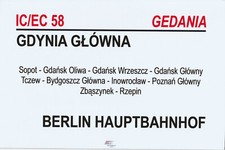Zuglaufschild gedania gdynia gebraucht kaufen  Deutschland
