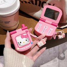 Usado, Capa de fone de ouvido Hello Kitty retrô silicone desenho animado AirPods bonito presente G23 comprar usado  Enviando para Brazil