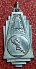 Medalha de prata vintage Art Deco corrida esportiva vencedora da competição esportiva comprar usado  Enviando para Brazil