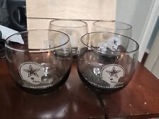 4 vasos de whisky de vidrio ahumado vintage de los Dallas Cowboys de la NFL - excelente estado segunda mano  Embacar hacia Argentina