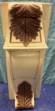 Coluna de canto vintage de madeira rolada Corbel Newel Post Island 9” X 28,5” comprar usado  Enviando para Brazil