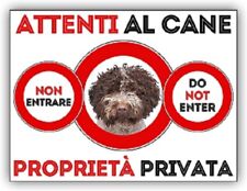 Targa cartello attenti usato  Acate