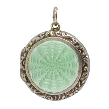 Antique green guilloche for sale  ST. LEONARDS-ON-SEA
