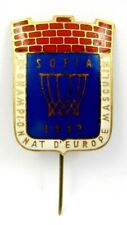 Emblema oficial de broche do Campeonato Europeu de Basquete Masculino 1957, Sofia Euro Basket comprar usado  Enviando para Brazil