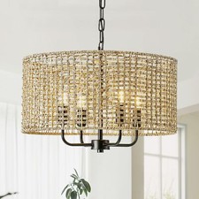 Yopininnt rattan chandelier for sale  USA
