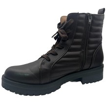 Bota de tornozelo feminina LifeStride Stormy chocolate escuro resistente à água estilo combate, usado comprar usado  Enviando para Brazil