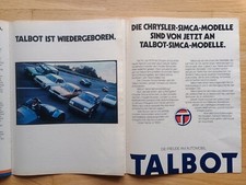 Talbot werbung werbeanzeige gebraucht kaufen  Großheirath