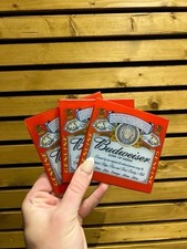 Budweiser set glass for sale  SHREWSBURY