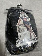 Fantasia Moulin Rouge Adulto Feminino Grande Halloween Veludo Preto Mini Vestido Cabaré comprar usado  Enviando para Brazil