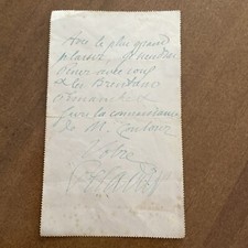 Message autographe oblitéré d'occasion  Paris XIV