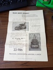 Caminhão de reboque Fiat 525 FOLHETO DE VENDAS. Itália 1930S - "placa de licença" BO, BOLONHA comprar usado  Enviando para Brazil
