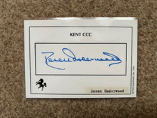 Derek Underwood - Anglia - Doskonała podpisana karta z autografem "Kent CCC Player" na sprzedaż  Wysyłka do Poland