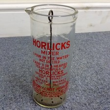 Vintage glass horlicks for sale  PRESTON