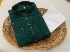 Pijama Kurta Masculino Kurta Tradicional para Masculino SEQUANCE WORK Pijama Kurta Masculino Nós comprar usado  Enviando para Brazil