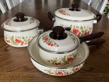 Strawberries cream enamel for sale  Harriman