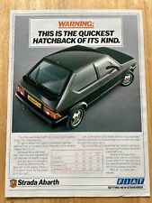 Vintage 1980 fiat for sale  COVENTRY