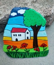Bemalter stein landschaft gebraucht kaufen  Zwickau