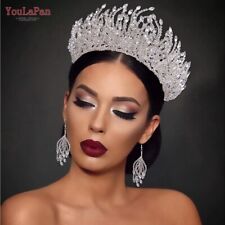 Tiara de casamento tiara coroa nupcial enfeites de cabelo acessórios de cabelo cocar, usado comprar usado  Enviando para Brazil