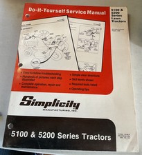 Simplicity service manual for sale  Richmond