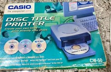 Impressora Casio CW-50 Título de Disco Térmico CD/DVD Fabricante de Etiquetas Bom Estado (NÃO TESTADA) comprar usado  Enviando para Brazil