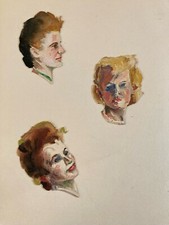 Pintura muito bonita retrato mulher pintora artista fauvismo bronzeado 1950 colagem comprar usado Pintura muito bonita retrato mulher pintora artista fauvismo bronzeado 1950 colagem comprar usado  Enviando para Brazil