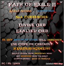 ✨Path of Exile 2✨Divine Orb & Exalted Orb✨PoE 2✨Moeda✨Mais barata✨24/7✨ comprar usado  Enviando para Brazil