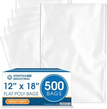 Sacos poli transparentes 12x18 2 mil plano aberto embalagem de plástico LDPE, usado comprar usado  Enviando para Brazil