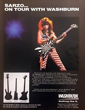 1984 Rudy Sarzo Quiet Riot Washburn Slammer Bass Guitar photo vintage print ad comprar usado  Enviando para Brazil