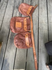Bolsa de couro genuíno vintage Texas Dove bolsa de munição de caça cinto feita nos EUA comprar usado  Enviando para Brazil