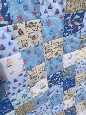 Patchwork quilt seaside for sale  CRAMLINGTON