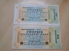 Milliarden mark reichsbanknote gebraucht kaufen  Nittenau
