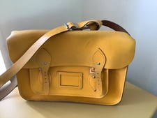 Zatchels yellow leather for sale  DOVER