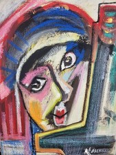 ölbild frau abstrakt gebraucht kaufen  Bad Münstereifel