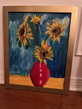 Sunflowers red vase for sale  Jacksonville